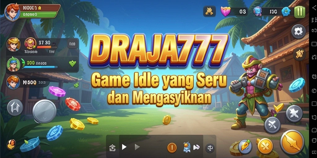 Screenshot gameplay <strong>DRAJA777</strong> menunjukkan aksi mengasyikkan dan karakter menarik.