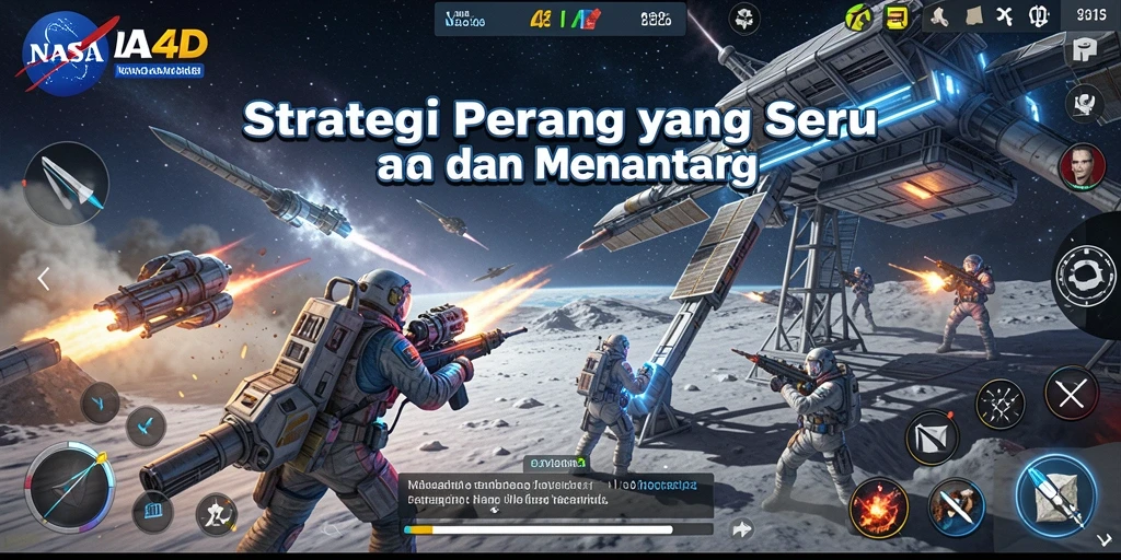 Gameplay seru dengan strategi luar angkasa di NASA4D.