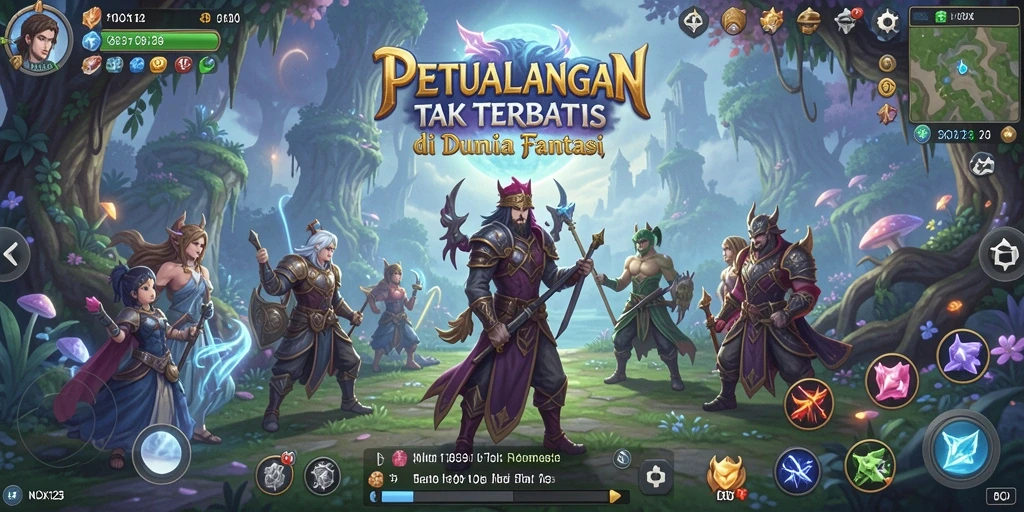 Tampilan gameplay NOX123 yang mendebarkan di dunia petualangan.
