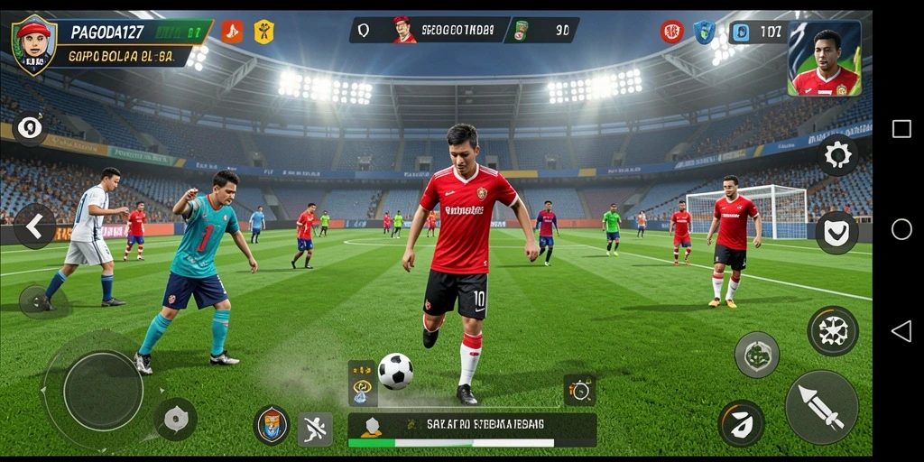 Screenshot utama dari gameplay yang memukau di PAGODA127.