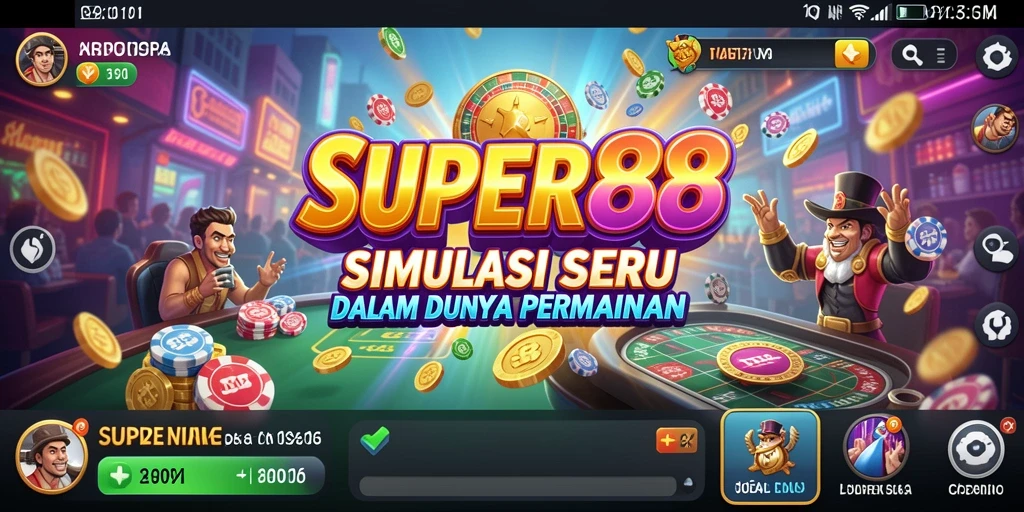 Tampilan gameplay SUPER88 yang mendebarkan dan interaktif.